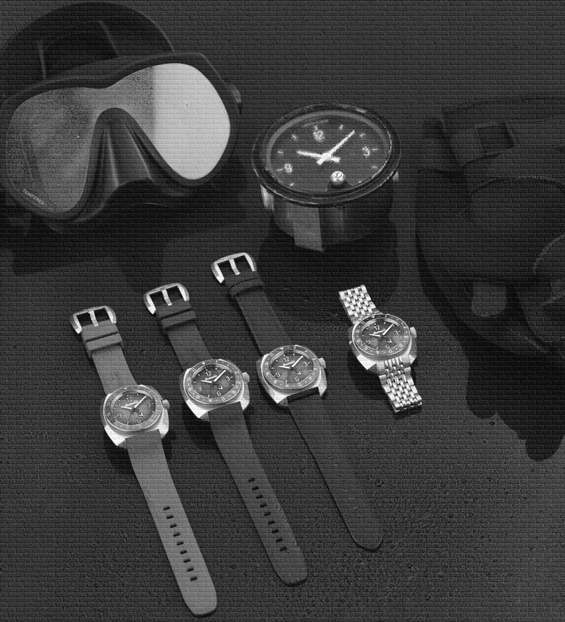 Часы Альбатрос" водозащита 200 м, комплект на лето